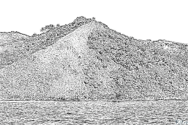gunung Halaman Pewarna Boleh Cetak